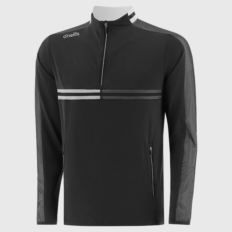 O’Neills Kids' Nepal Brushed Half Zip Black / Silver