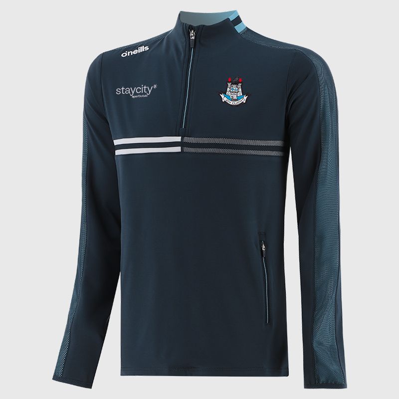 O’Neills Dublin GAA Kids' Nepal Brushed Half Zip Navy.