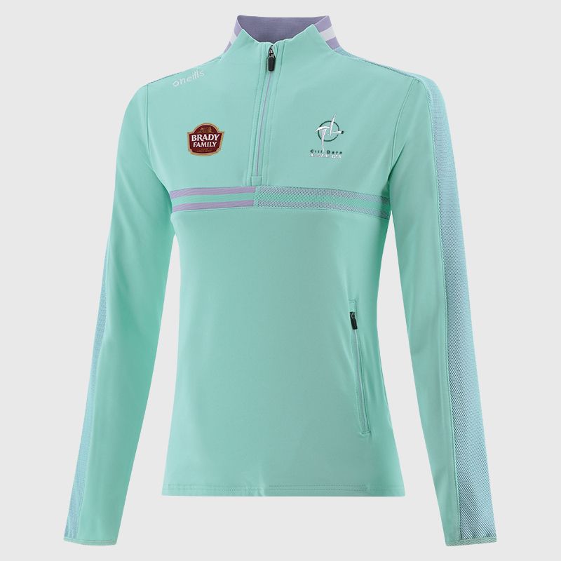 Green Kildare GAA Women's Nepal Brushed Half Zip Top from O'Neills