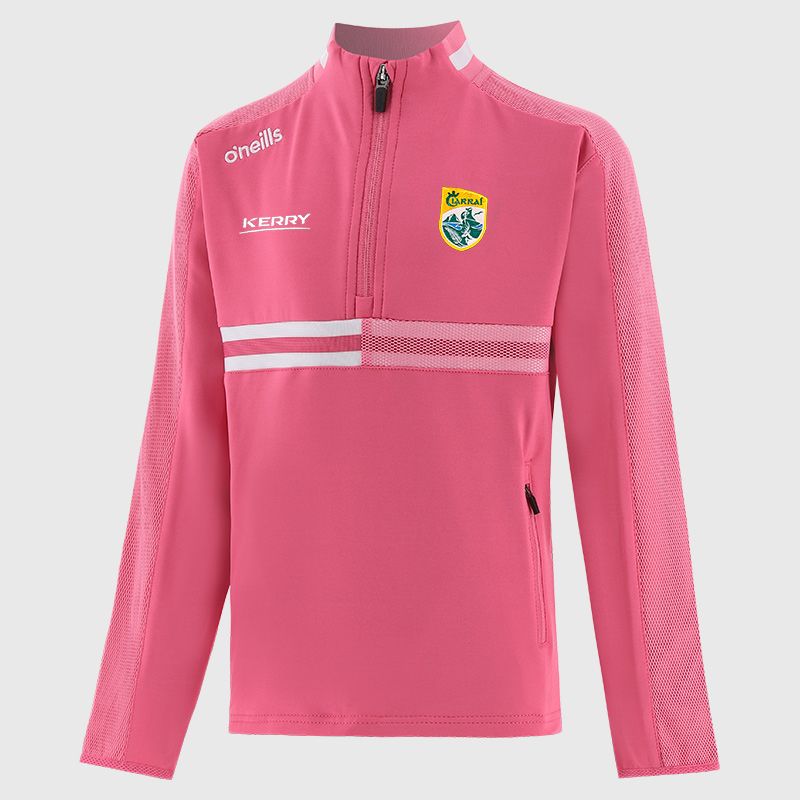 Pink Kerry GAA Kids' Nepal Brushed Half Zip Top O’Neills