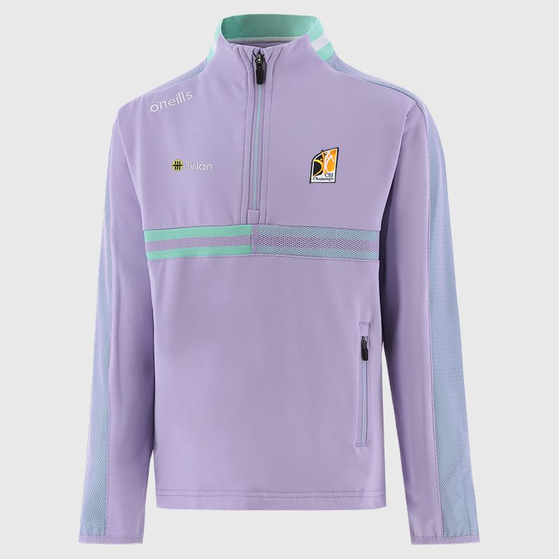 Purple Kilkenny GAA Kids' Nepal Brushed Half Zip Top from O'Neills
