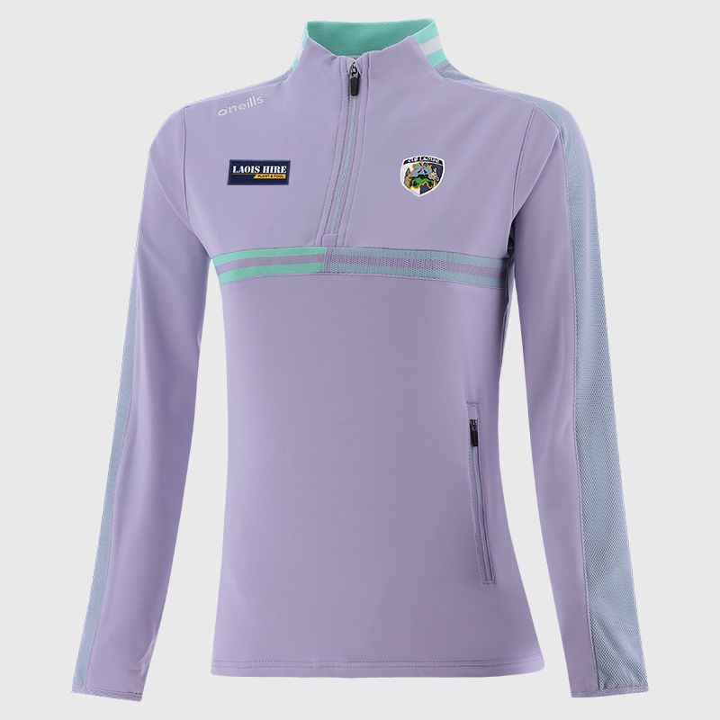Purple Laois GAA Women's Nepal Brushed Half Zip Top from O'Neills
