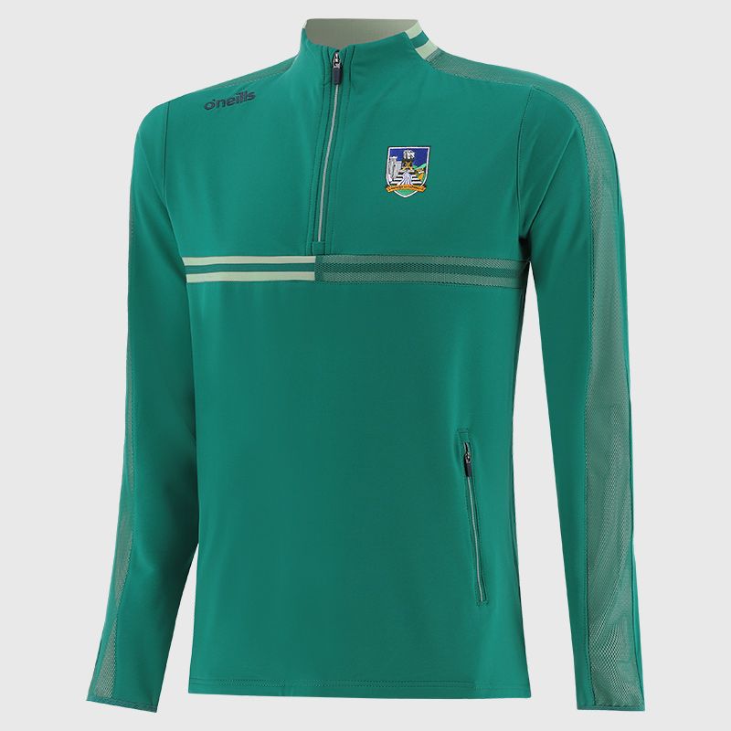 O’Neills Limerick GAA Kids' Nepal Brushed Half Zip Green