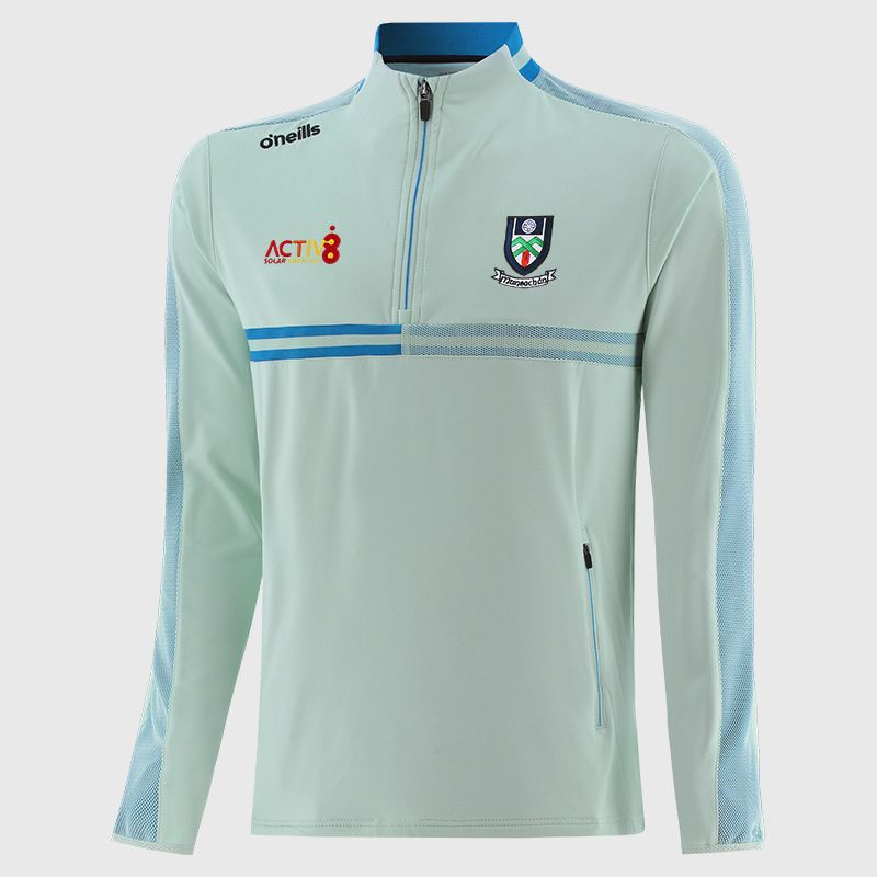 Blue Monaghan GAA Kids' Nepal Brushed Half Zip Top by O'Neills