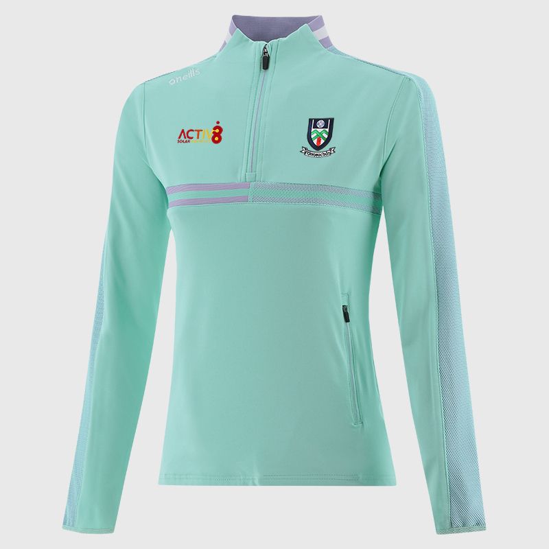 Green Monaghan GAA Women's Nepal Brushed Half Zip Top from O'Neills
