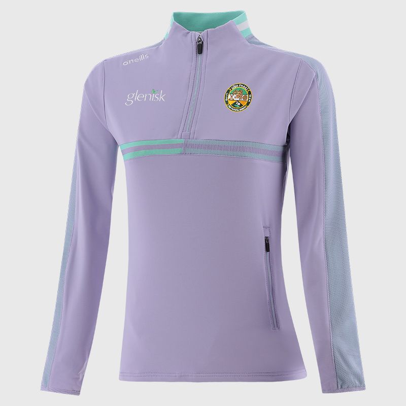 Purple Offaly GAA Women's Nepal Brushed Half Zip Top from O'Neills