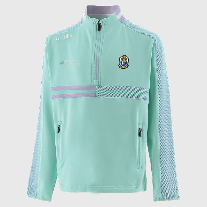 Green Roscommon GAA Kids' Nepal Brushed Half Zip Top from O'Neills 