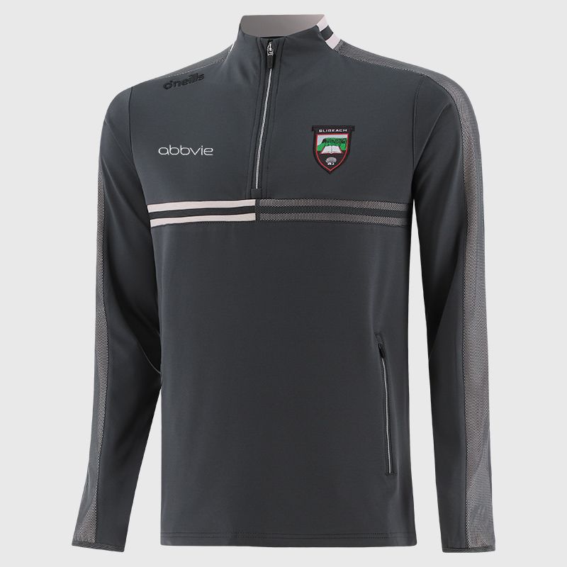 O’Neills Sligo GAA Kids' Nepal Brushed Half Zip Grey.