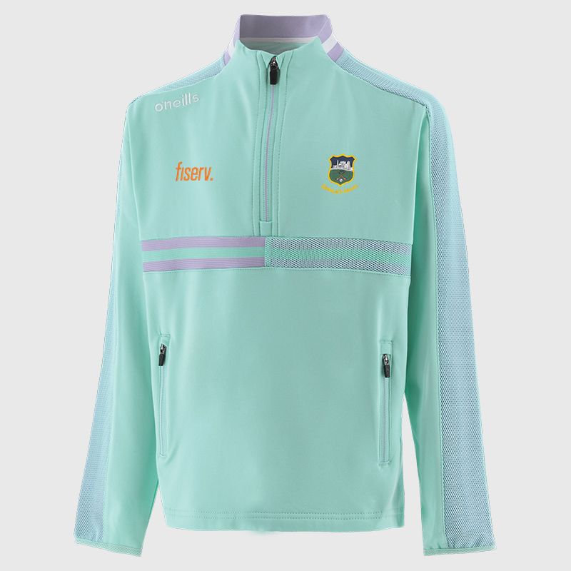 Green Tipperary GAA Kids' Nepal Brushed Half Zip Top from O'Neills