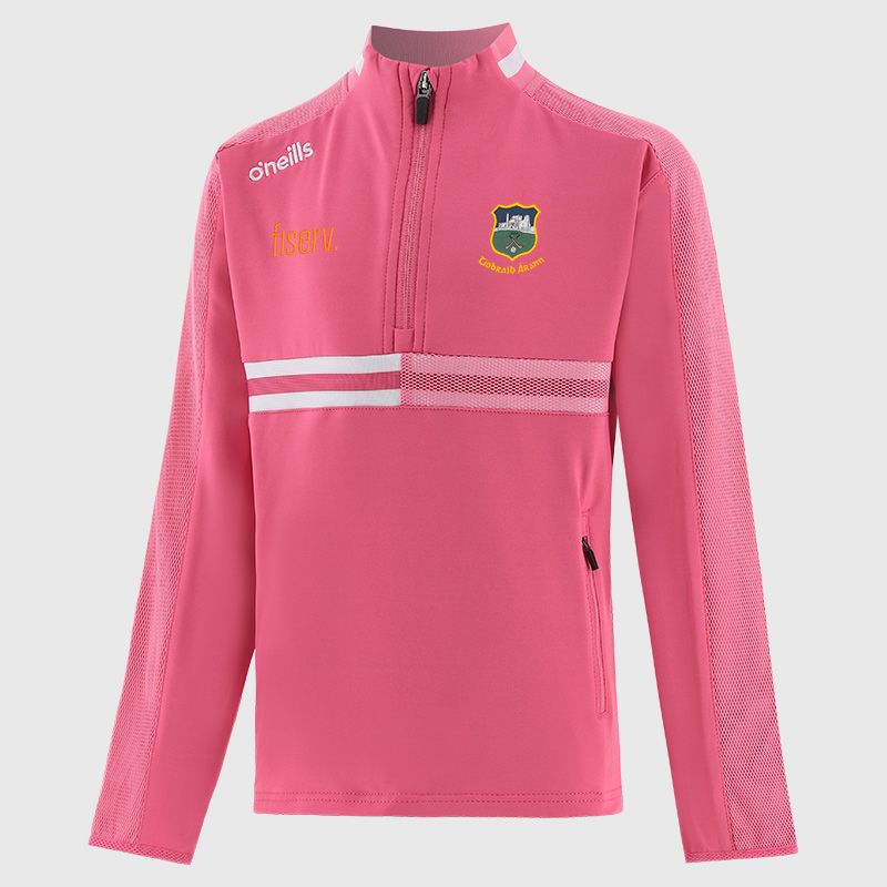 Pink Tipperary GAA Kids' Nepal Brushed Half Zip Top from O'Neills 