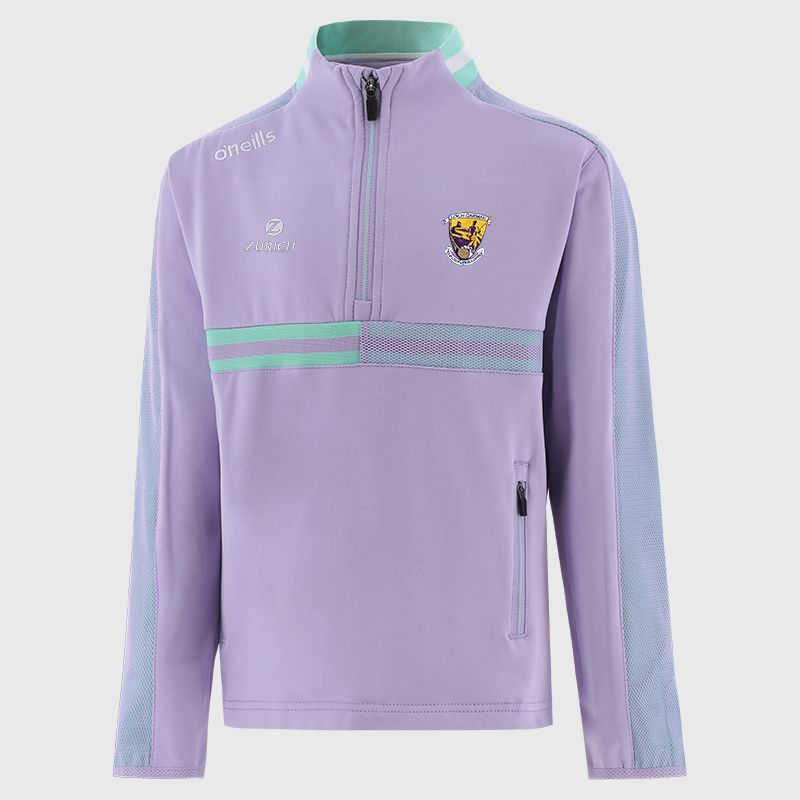 Purple Wexford GAA Kids' Nepal Brushed Half Zip Top from O'Neills