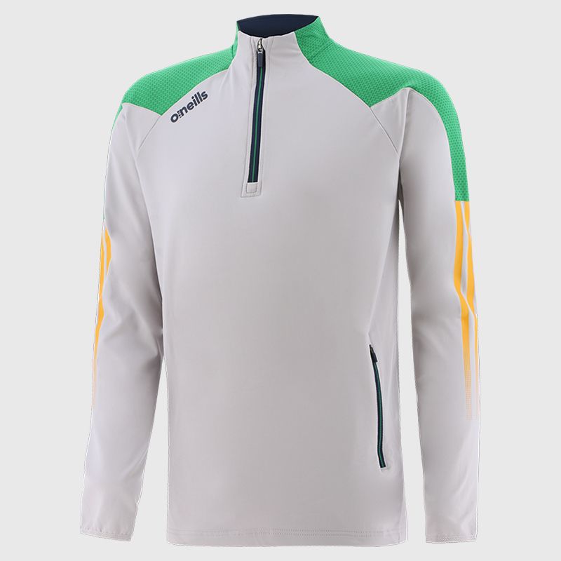 Silver Nevada half zip top with zip pockets by O’Neills.