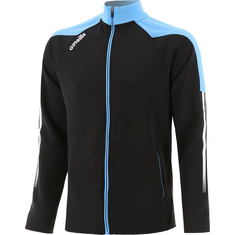 Black Men's’ Nevada hybrid full zip top with zip pockets by O’Neills.