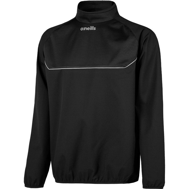 Men's Black O'Neills Norwich Windcheater, with reflective detail from O'Neills.