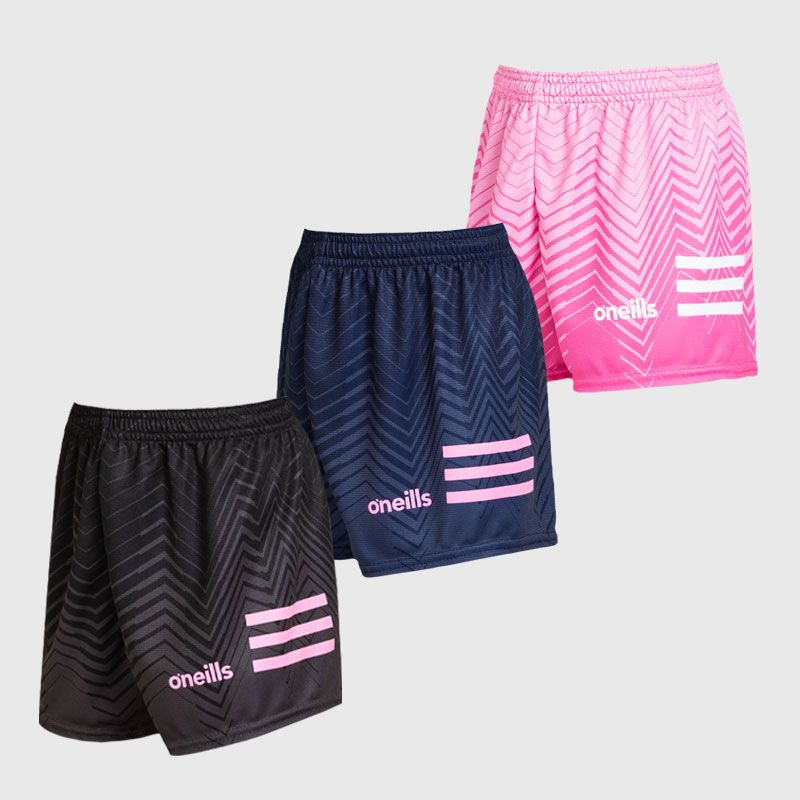 Kids' Nova Shorts 3 Pack by O’Neills in Black, Marine and Pink