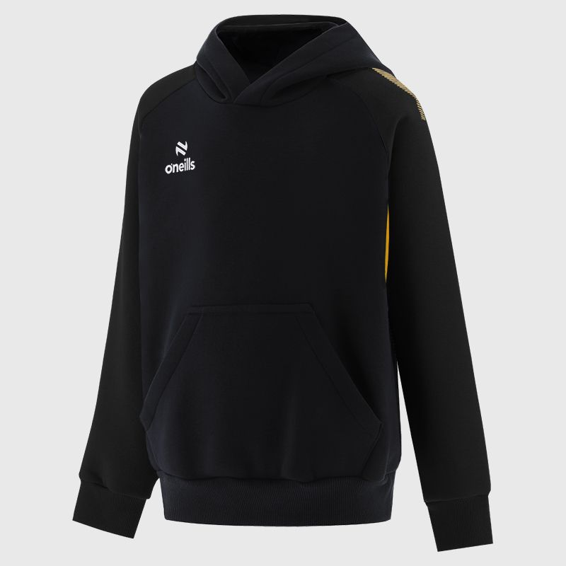 Black / Amber Kids' Odin Fleece Pullover Hoodie from O’Neills.