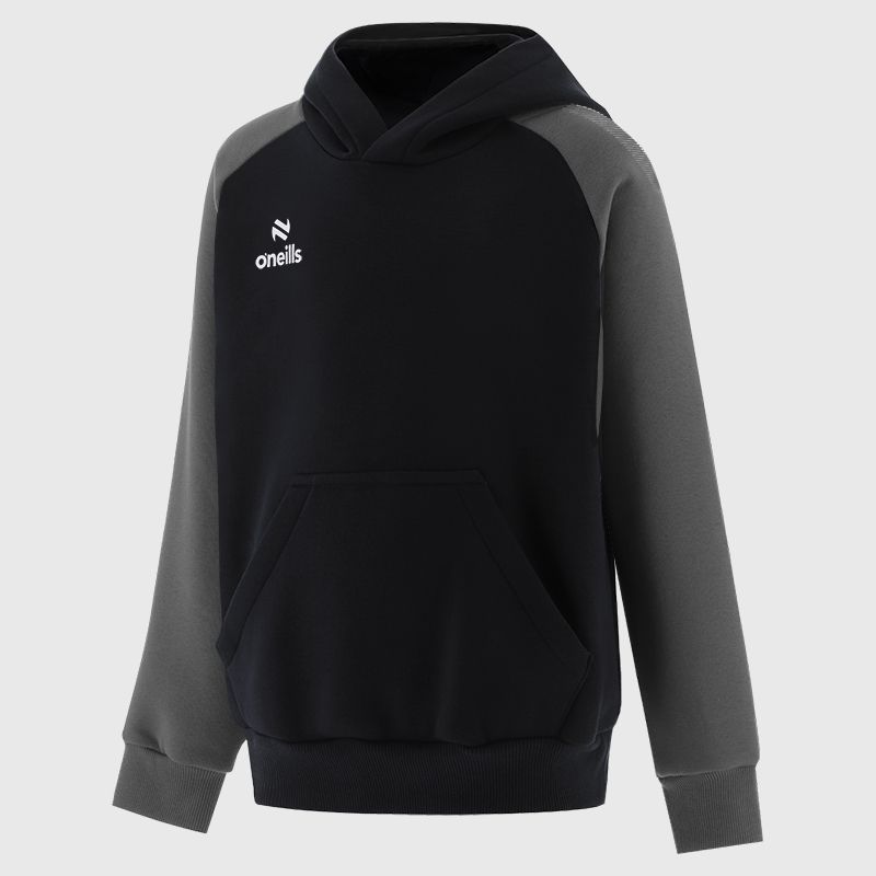Black / Dark Grey Kids' Odin Fleece Pullover Hoodie from O’Neills.