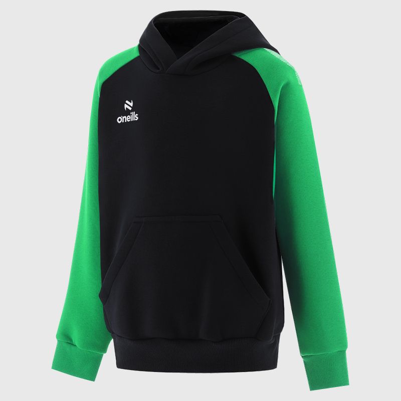 Black / Green Kids' Odin Fleece Pullover Hoodie from O’Neills.