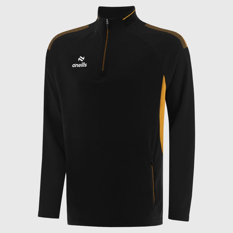 Black / Amber / White Men's Odin Half Zip Top from O’Neills.