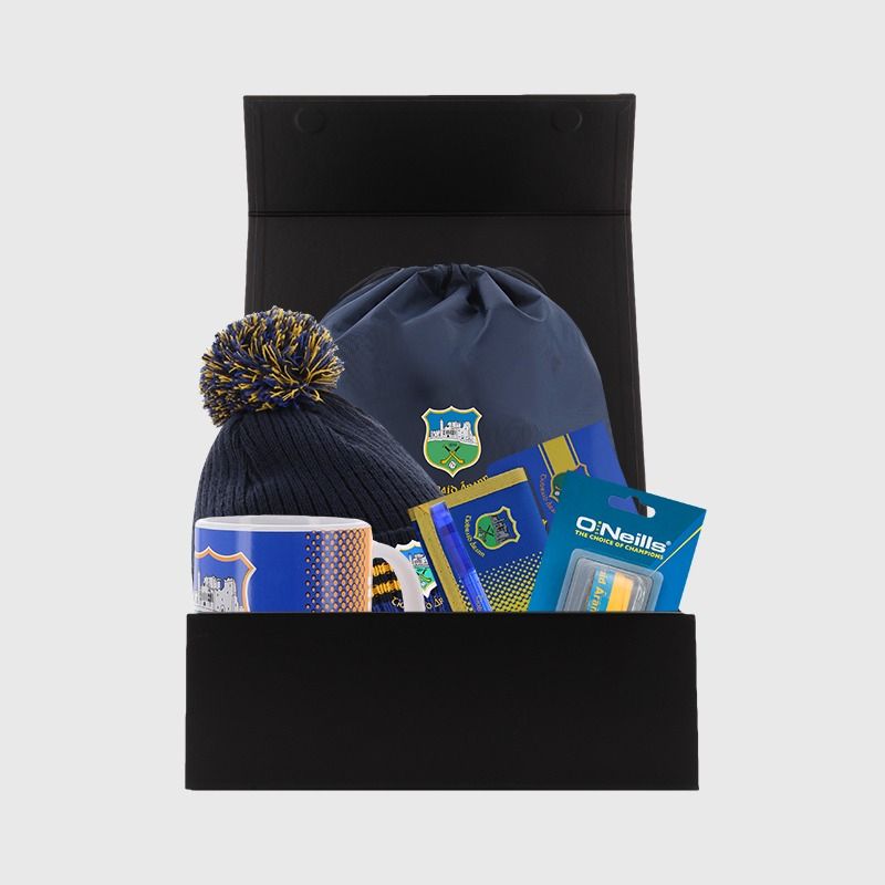 Tipperary GAA Gift Box with Tipperary accessories packaged in a gift box by O’Neills.