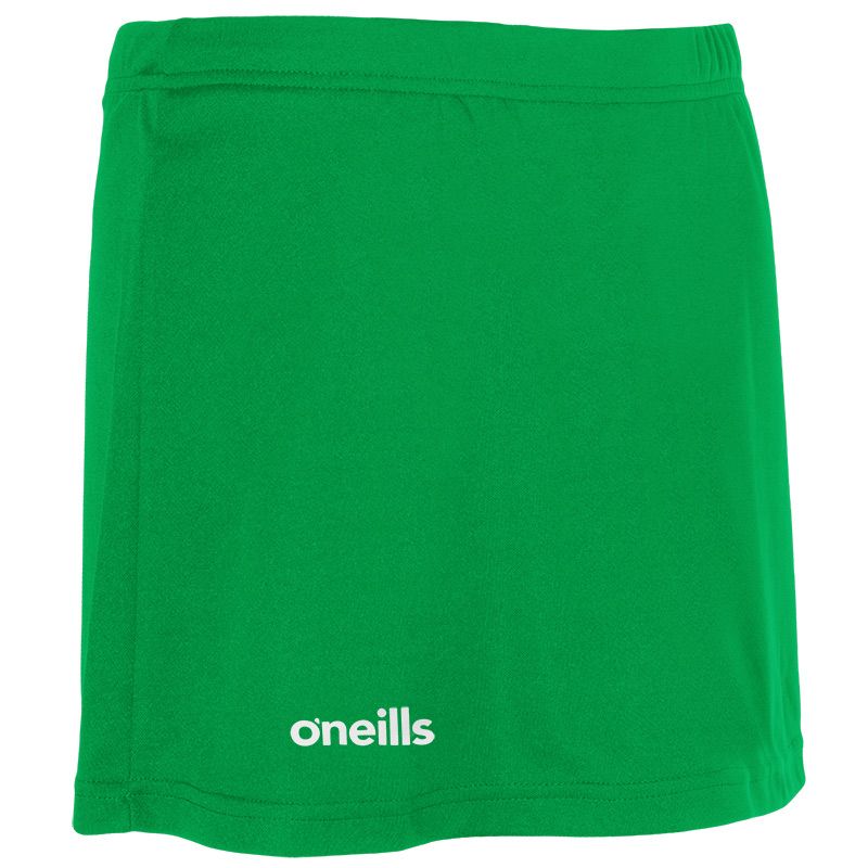 Green Women's Skort with elasticated waistband and O’Neills branding by O’Neills.