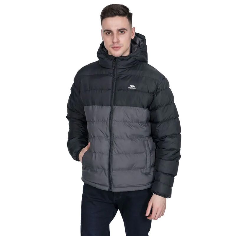 Grey Trespass Men's Oscar Padded Jacket Carbon from O'Neills,
