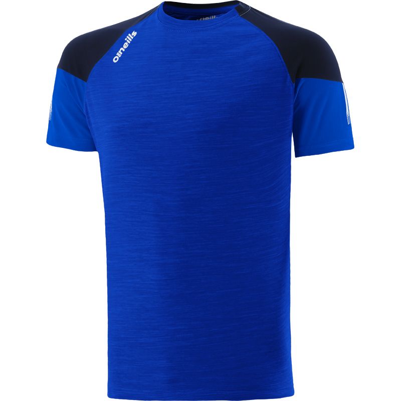 Royal kids' t-shirt with crew neck and stripes on sleeves by O’Neills.