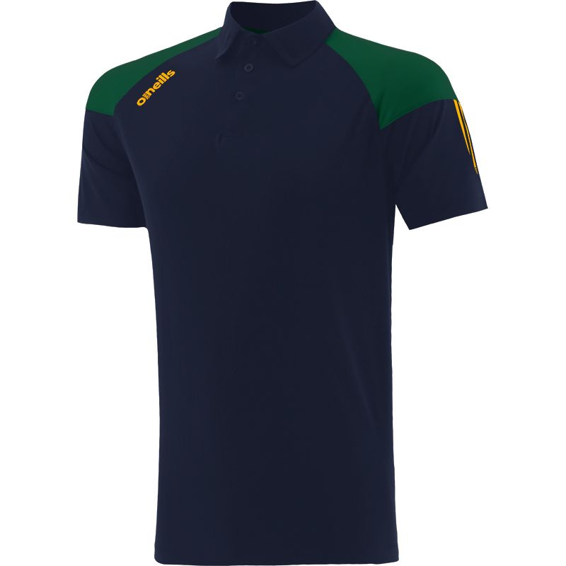 Marine kids' polo shirt with stripes on sleeves by O’Neills.