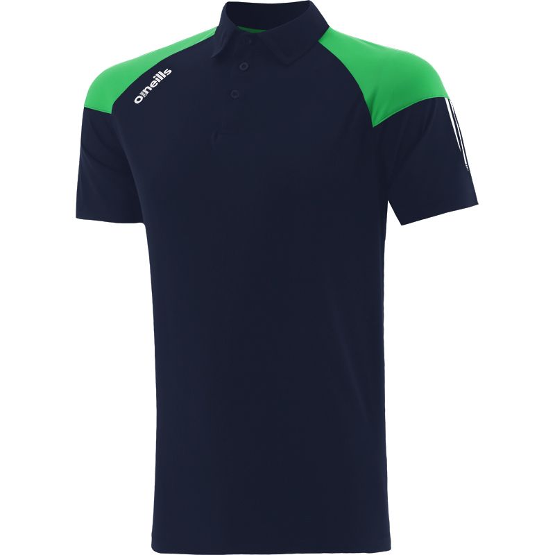 Marine kids' polo shirt with stripes on sleeves by O’Neills.