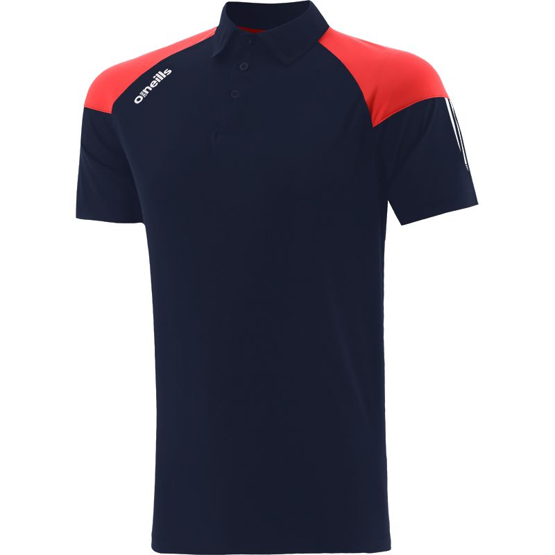 Marine women's polo shirt with stripes on sleeves by O’Neills.
