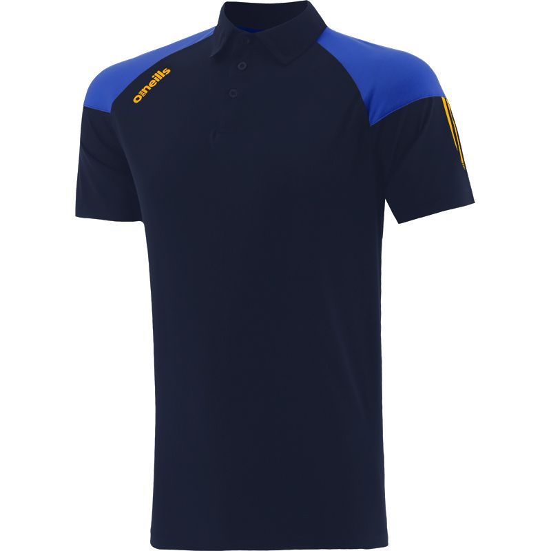 Marine men's polo shirt with stripes on sleeves by O’Neills.