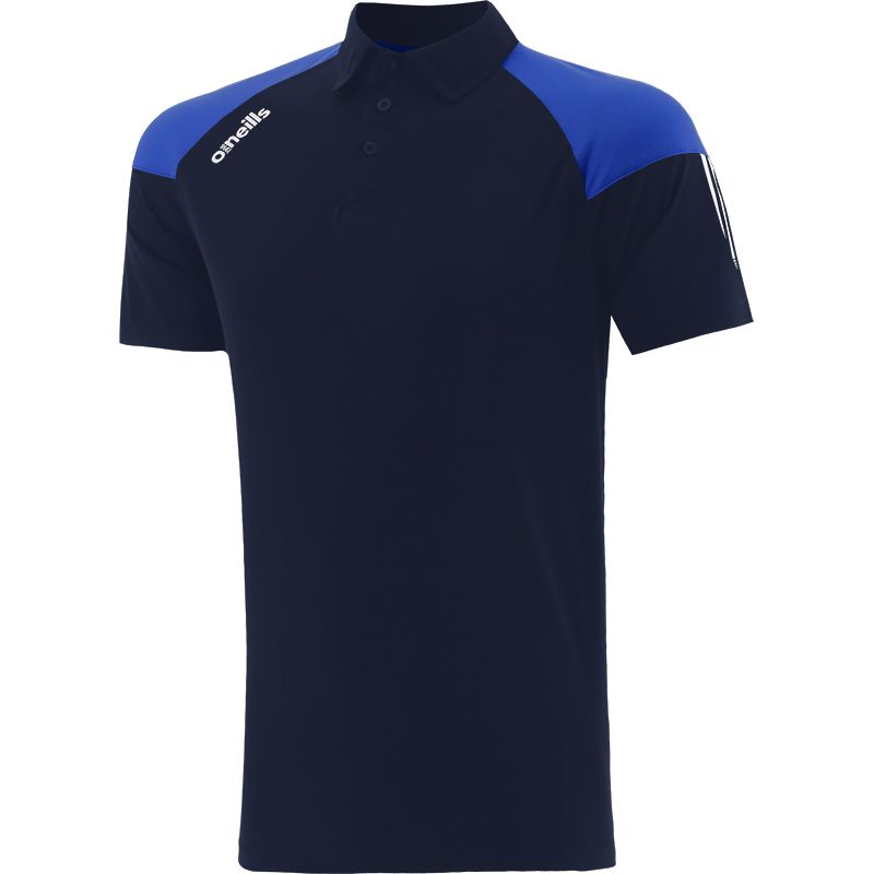 Marine kids' polo shirt with stripes on sleeves by O’Neills.