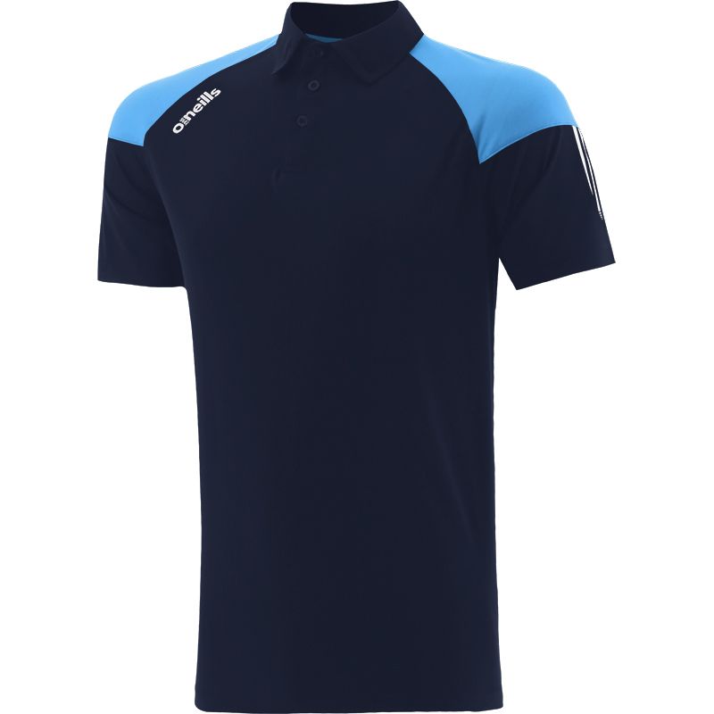 Marine kids' polo shirt with stripes on sleeves by O’Neills.