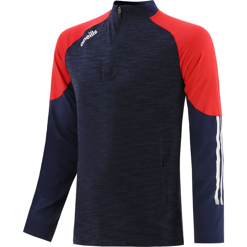 Marine Kids brushed half zip top with zip pockets and stripes on sleeves by O’Neills.