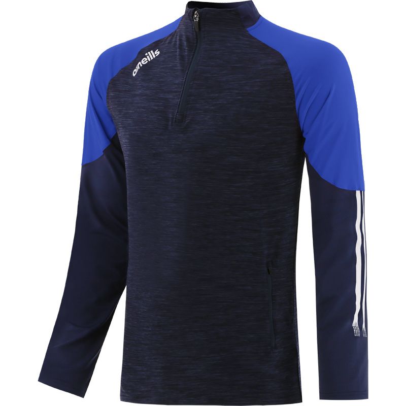 Marine Men's brushed half zip top with zip pockets and stripes on sleeves by O’Neills.