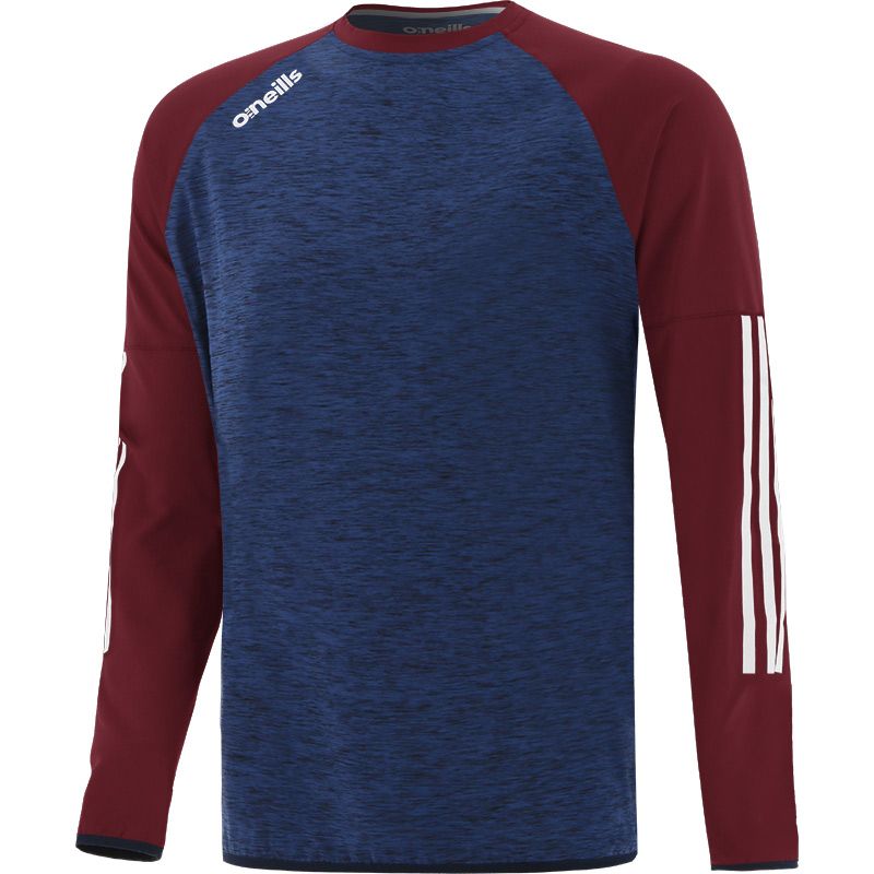 Marine Kids' Osprey Brushed Crew Neck Sweatshirt, with Stripe detail on lower arm sleeve from O'Neills.