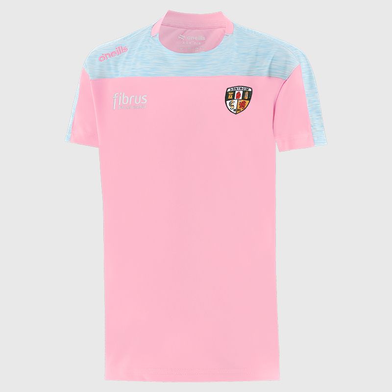 Antrim GAA Kids' Paxton T-Shirt Pale Pink from O’Neills 
