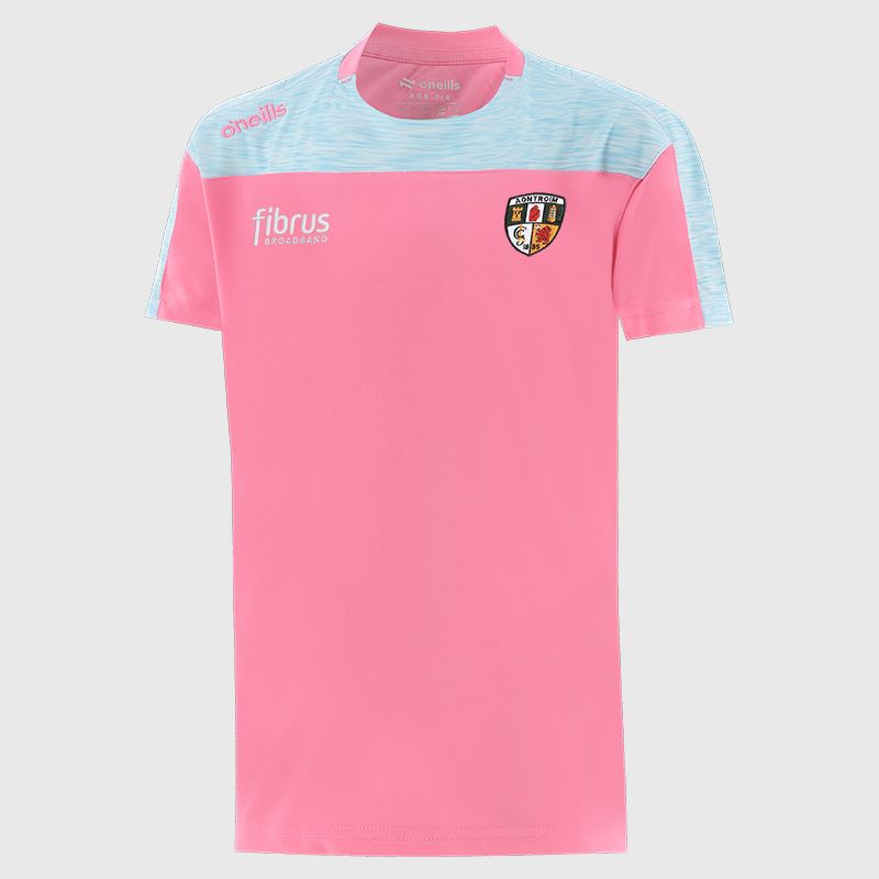 Antrim GAA Kids' Paxton T-Shirt Pink from O’Neills 