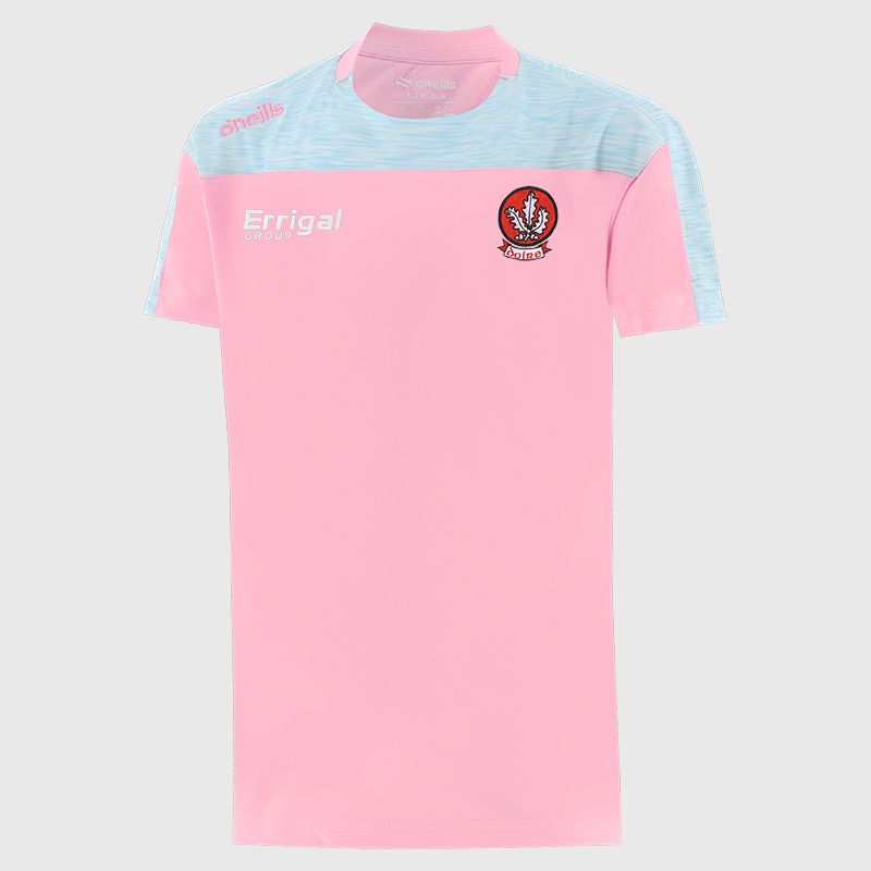 Derry GAA Kids' Paxton T-Shirt Pale Pink from O’Neills