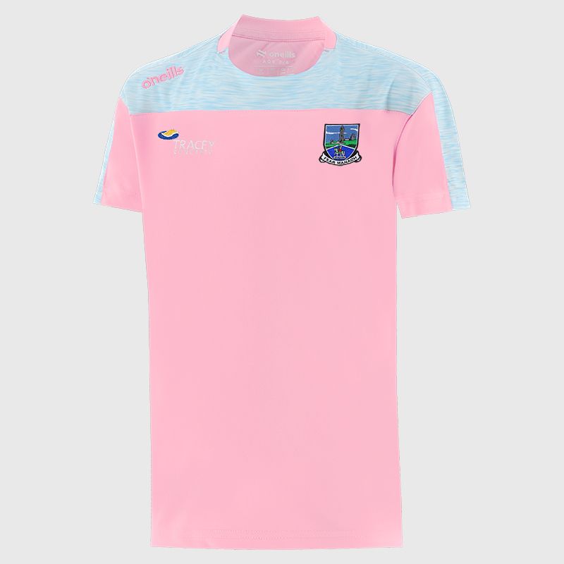 Fermanagh GAA Kids' Paxton T-Shirt Pale Pink from O’Neills