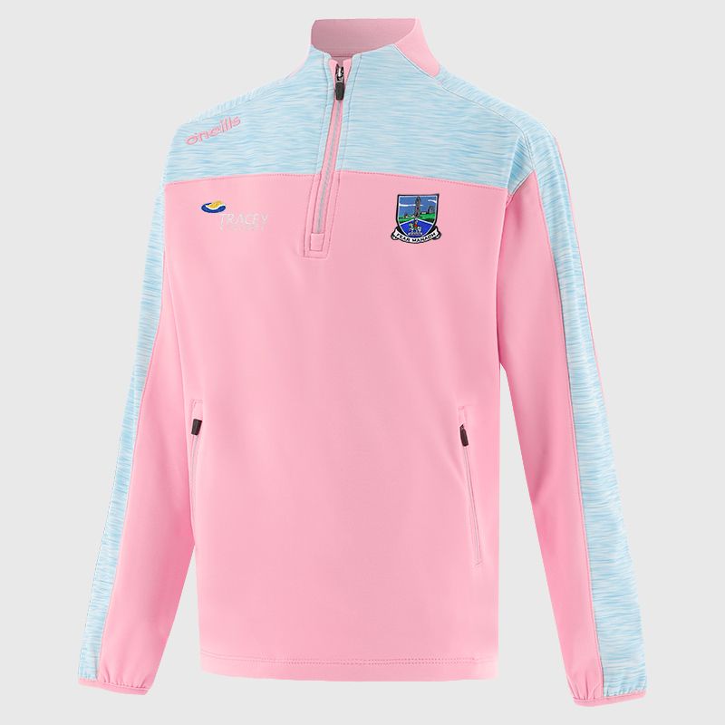 Fermanagh GAA Kids' Paxton Brushed Half Zip Top Pink from O’Neills