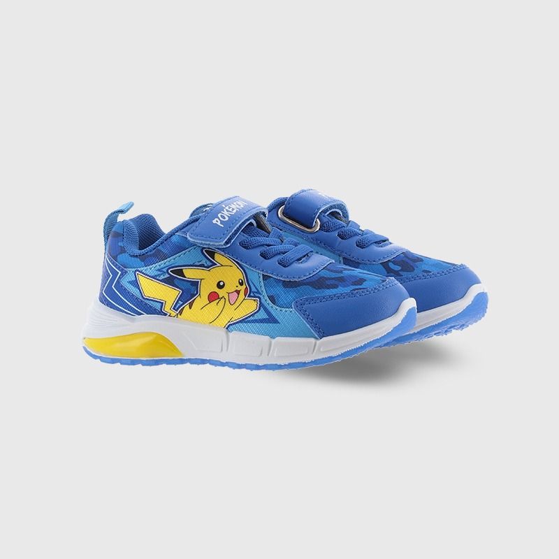 Kids' Blue Pikachu Light Up Trainers from O'Neills.