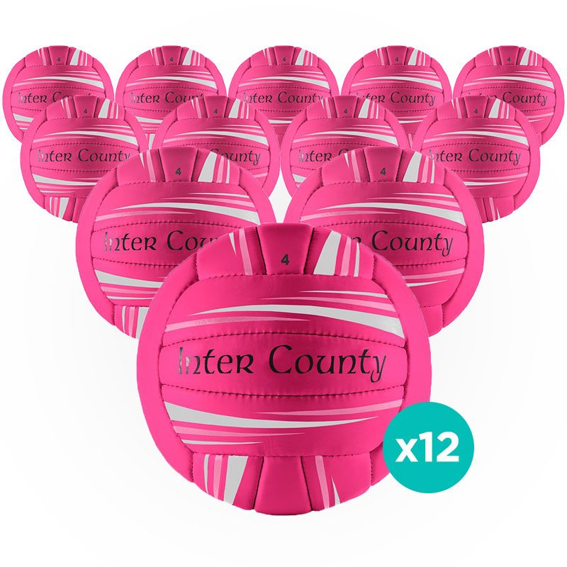 Inter County Football 12 Pack (Pink/White)