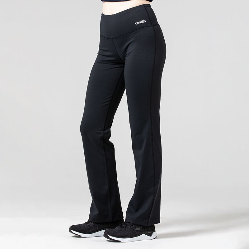 Black Women's Piper Relaxed  Fit Long Leg Yoga Pants by O'Neills.