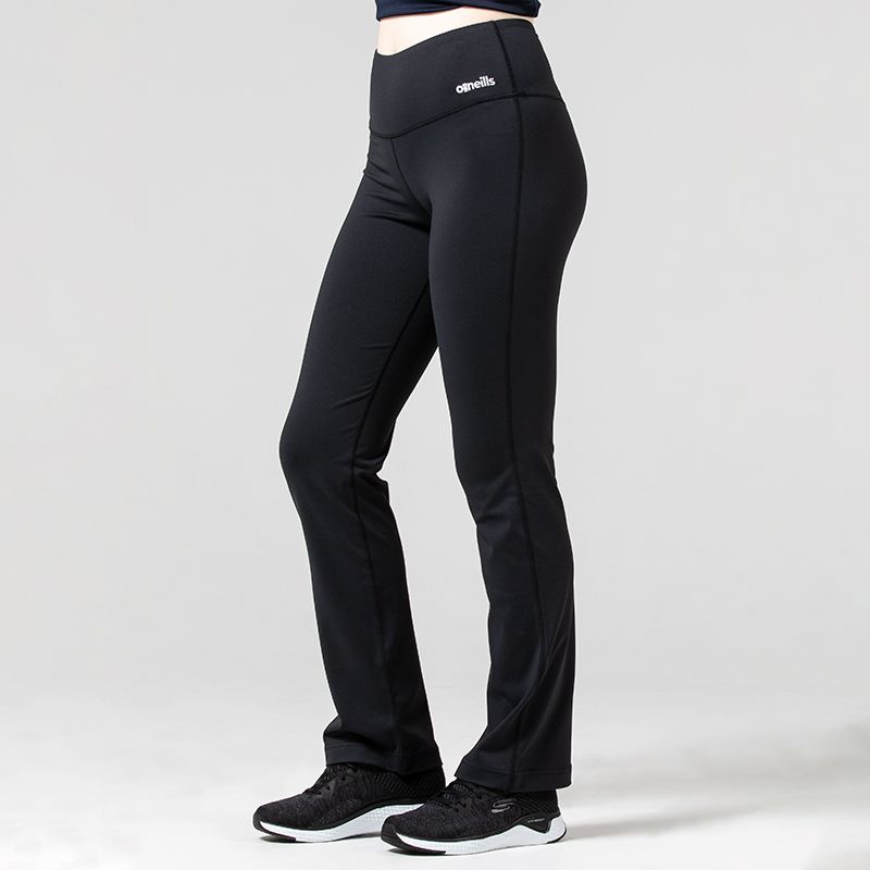 Women’s Black Slim Fit yoga pants with pocket on inner waistband by O’Neills.