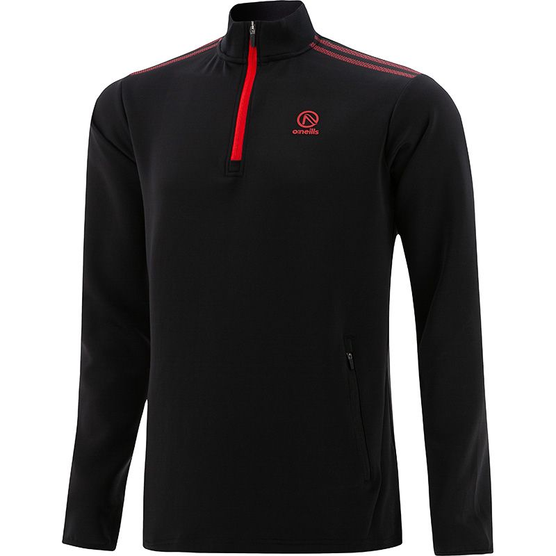 Men's black and red Pluto half zip from O'Neills.