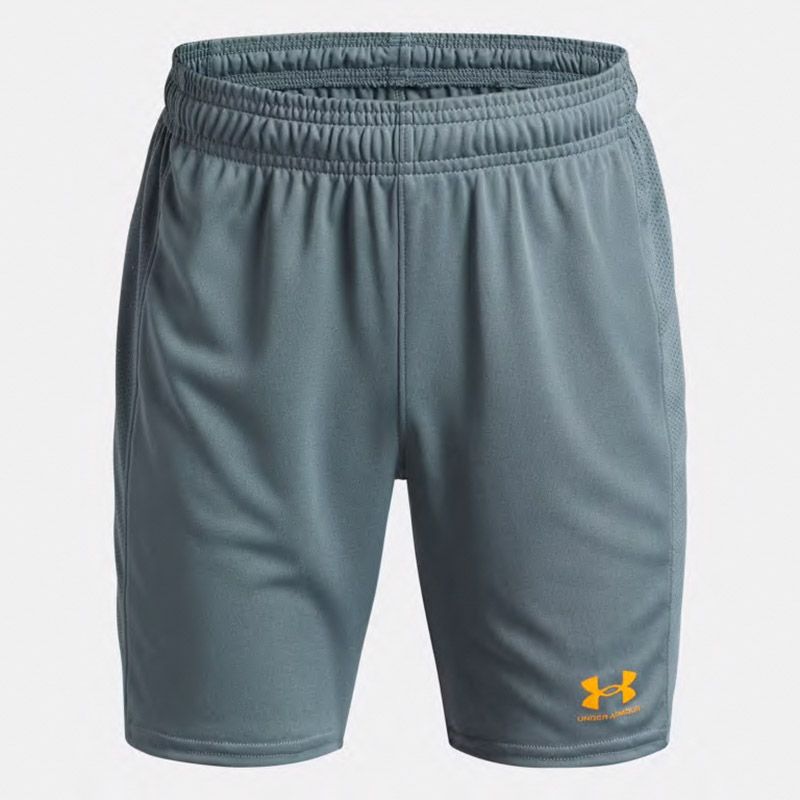Blue and Orange Under Armour Kids' UA Challenger Knit Training Shorts from O'Neills
