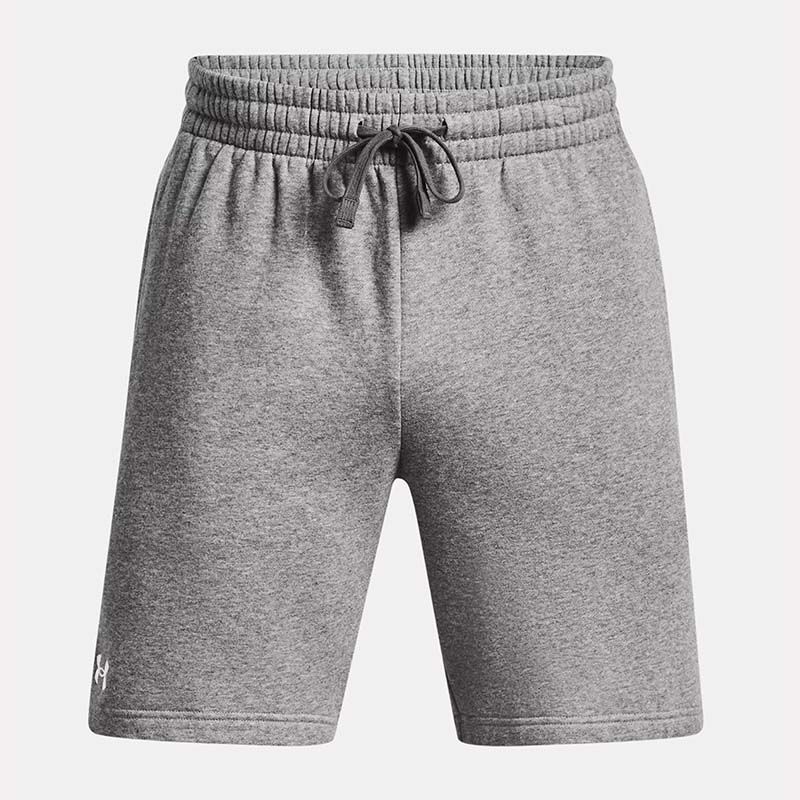 Grey Under Armour Men's UA Rival Fleece Shorts From O'Neills.