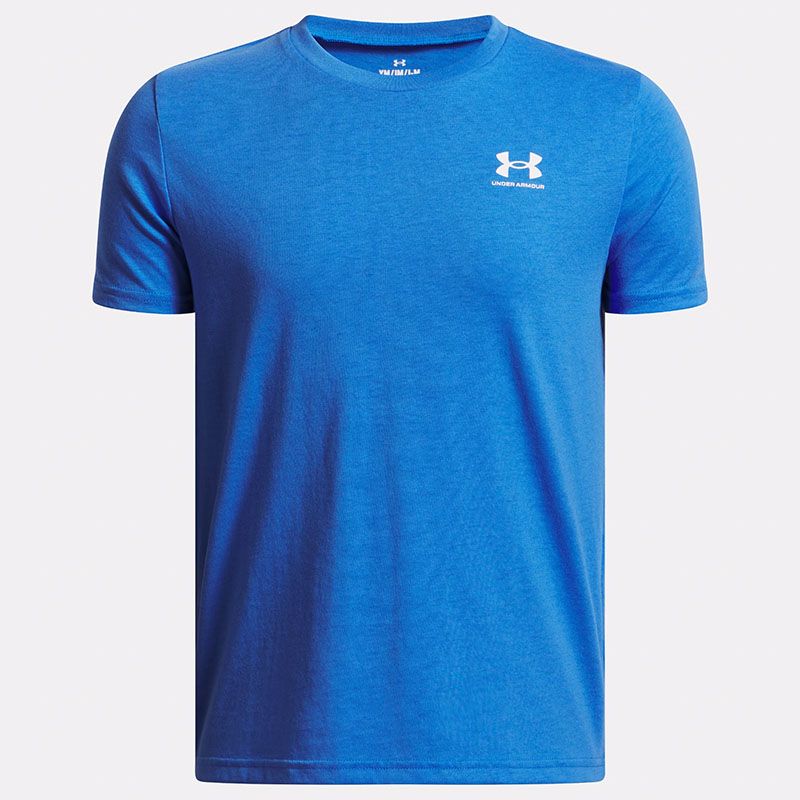 Blue and white Under Armour Kids' UA Sportstyle T-Shirt from O'Neills
