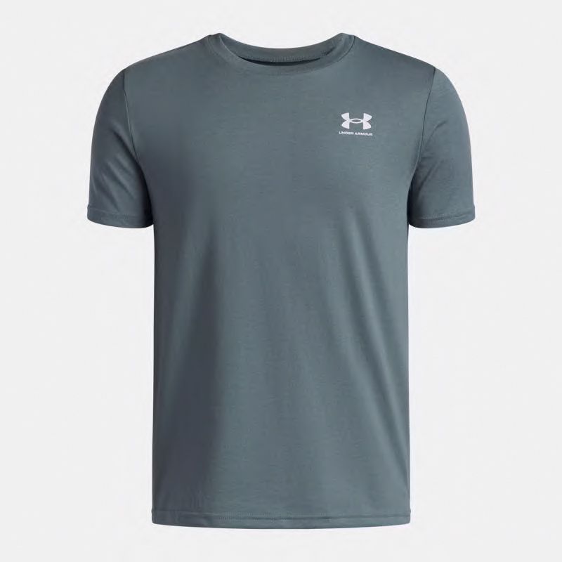 Jasper Blue and white Under Armour Kids' UA Sportstyle T-Shirt from O'Neills